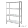 4 Tier Stainless Steel Solid Storage Shelf